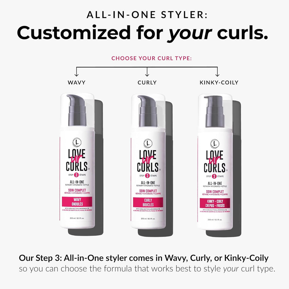 Love Ur Curls model curls defined after using the duo.