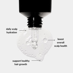 Love Ur Curls scalp serum applicator demonstrates easy, precise application for even distribution