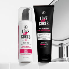 Love Ur Curls Shea Butter Aloe Vera Moringa Oil blend nourishes curls.