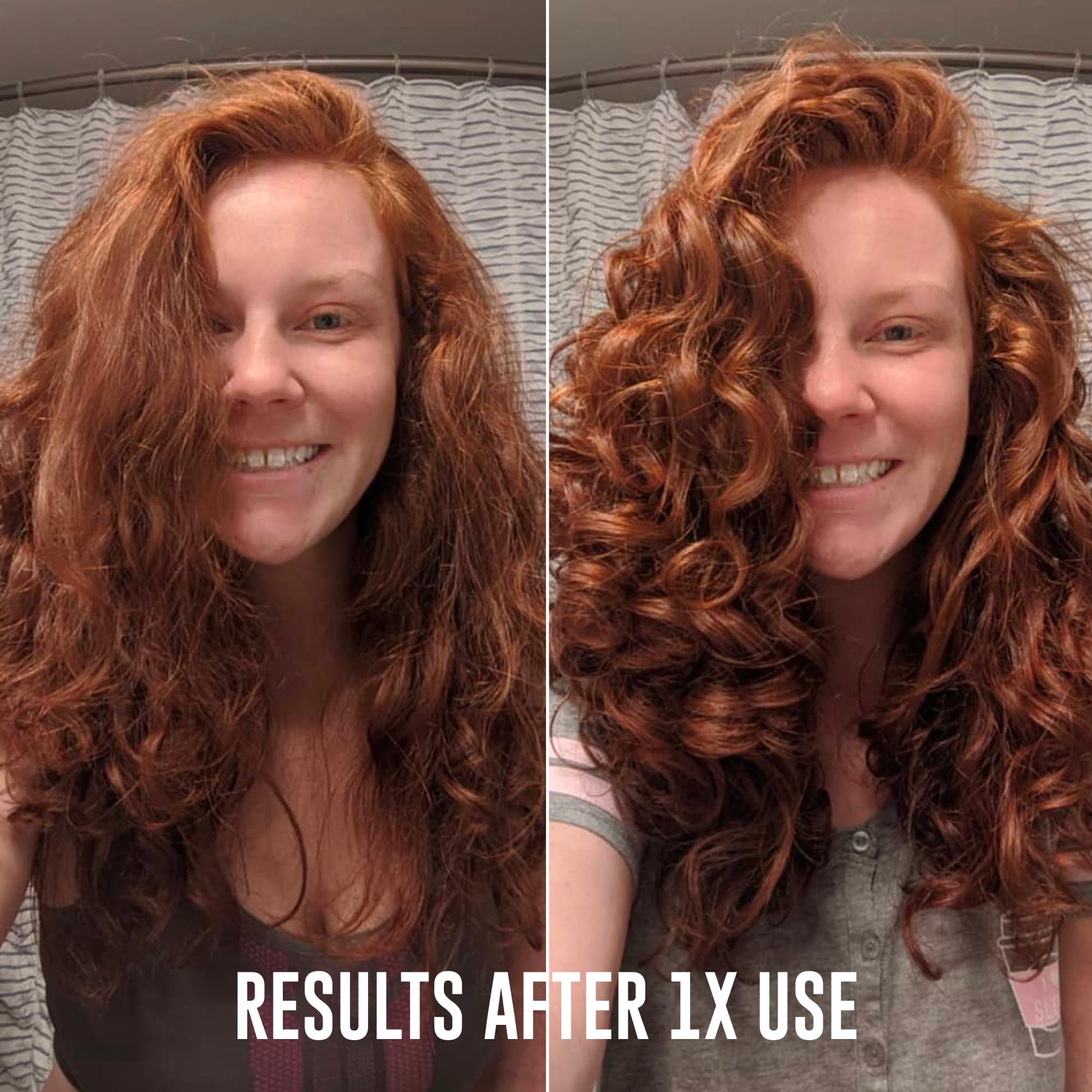 Love Ur Curls shower scene with lather-ready waves and clean strands.