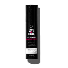 Love Ur Curls split end mender bottle showing restorative leave-in protection for dry, damaged ends.