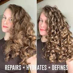 Love Ur Curls 3-step system packaging shows the complete routine.