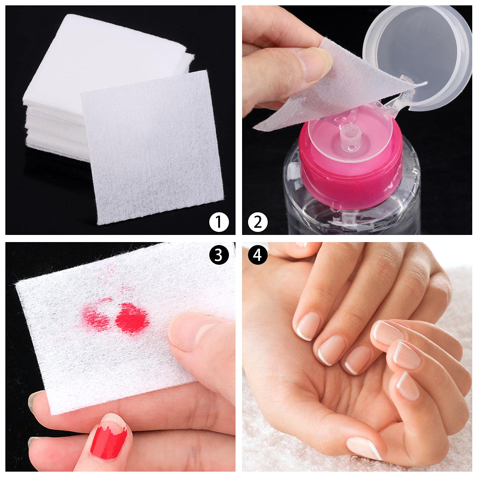 LoveBB lint-free-nail-wipes-multi-box-dispenser displays convenient, long-lasting home-use supply.