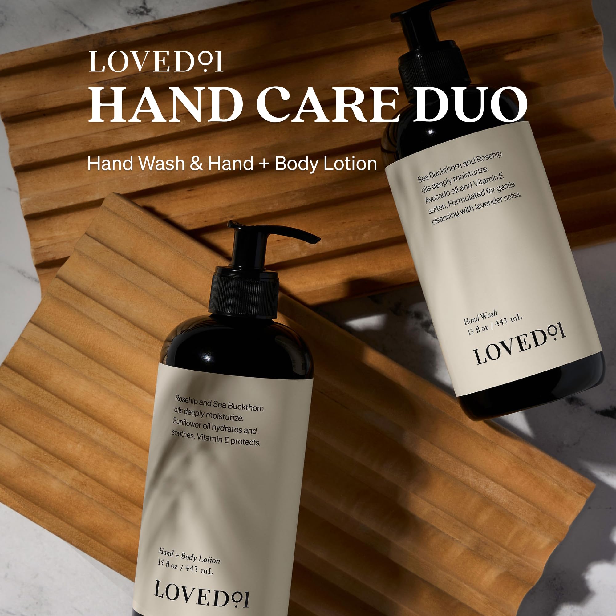 Loved01 Duo packaging presents both products in a gifting-ready set.