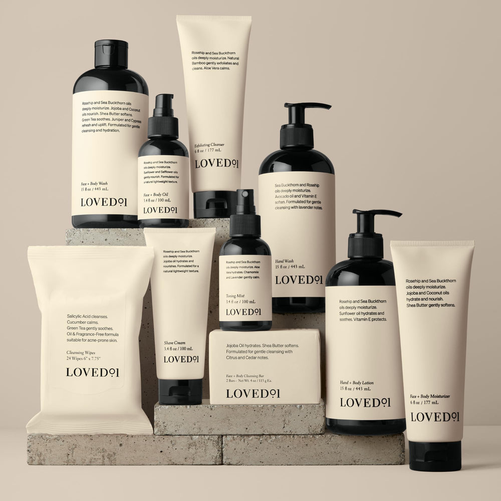 Loved01 Lifestyle hands scene demonstrates daily use for moisturized skin.