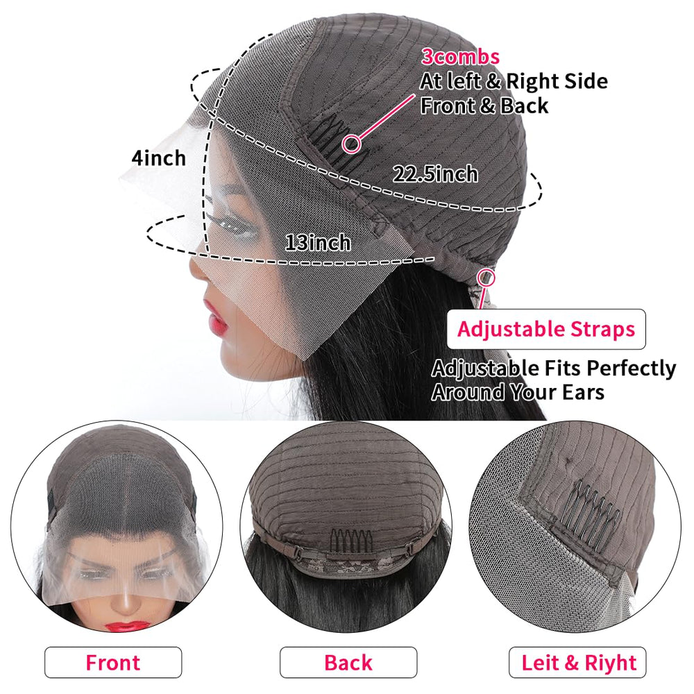 Lovelyworld Deep Wave Lace Front Wig 30in texture closeup shows soft, healthy Brazilian virgin hair.