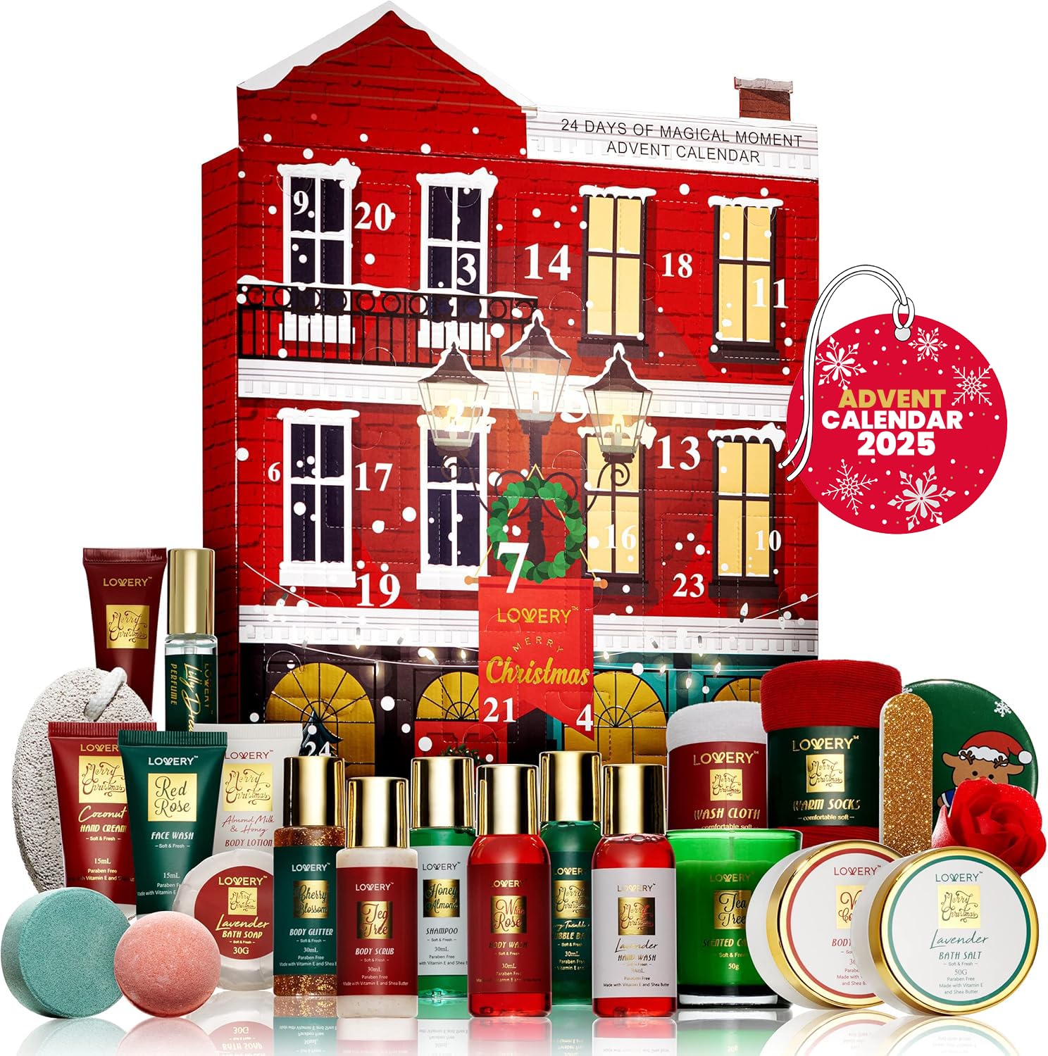 LOVERY Advent Calendar 2025 cover with festive design for holiday gifting inspiration.