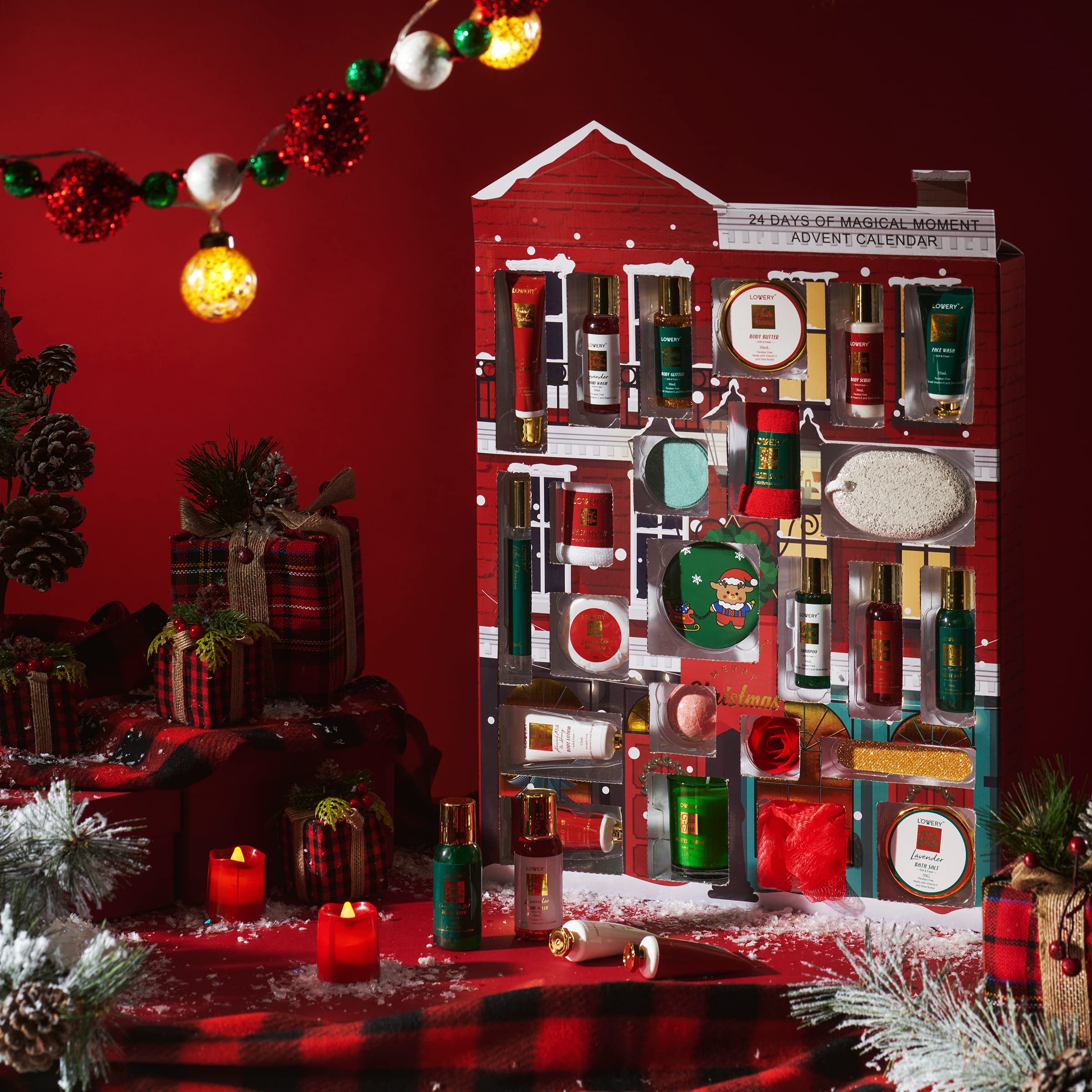 LOVERY Advent Calendar 24 surprises reveals daily pampering moments for self-care.