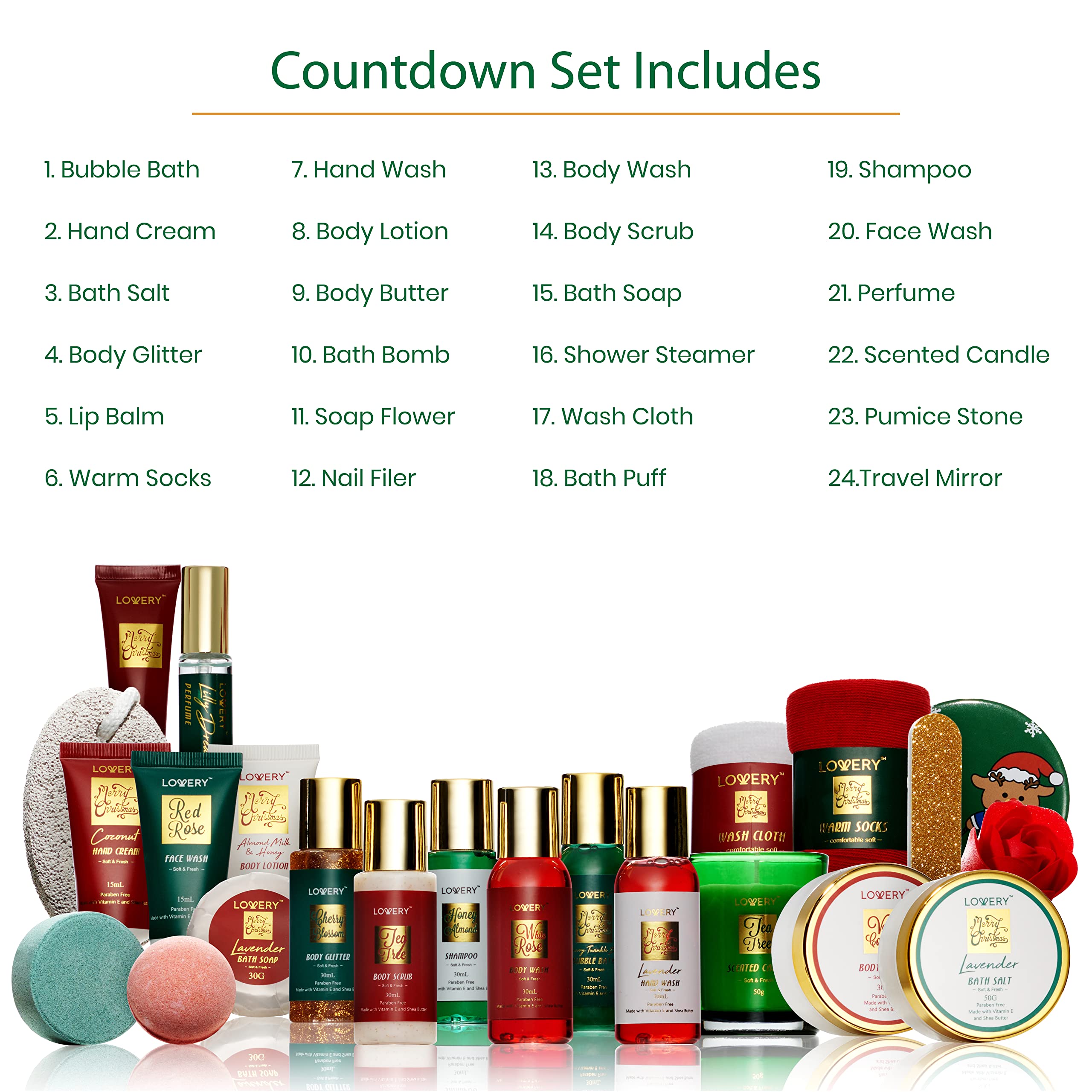 LOVERY Advent Calendar gift-ready set ideal for thoughtful holiday presents.