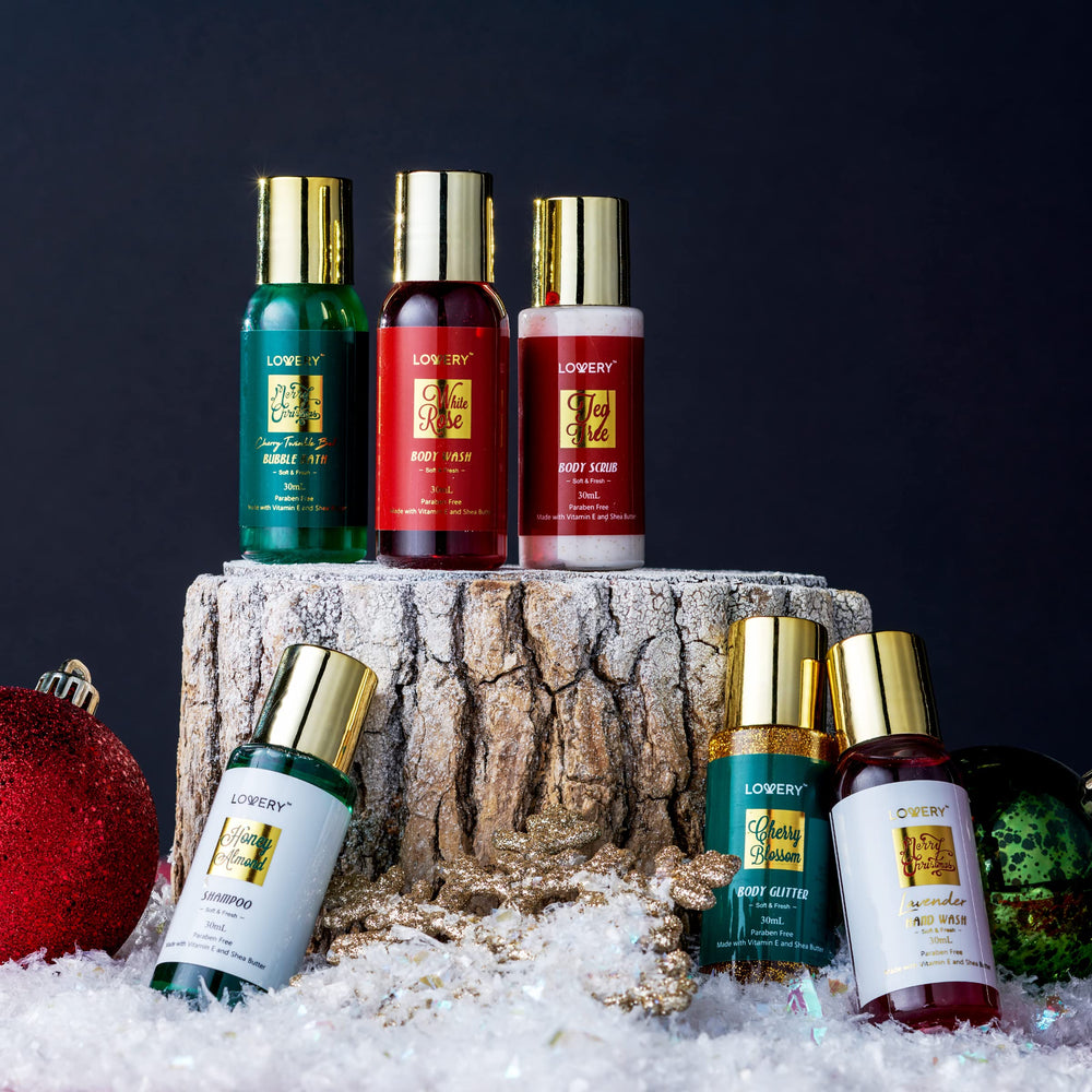 LOVERY Advent Calendar under Christmas tree adds festive décor and gifting vibe.