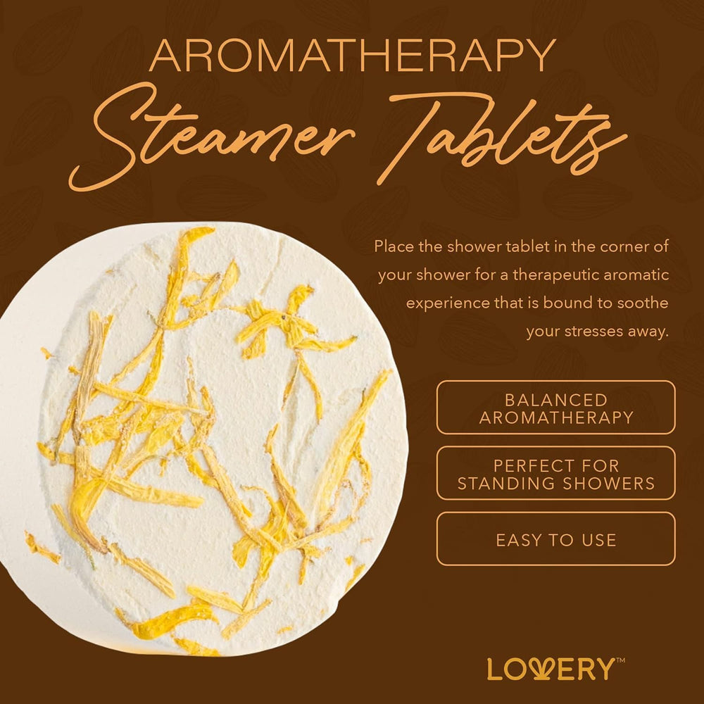 LOVERY almond milk honey bath bombs for a luxurious soak night.
