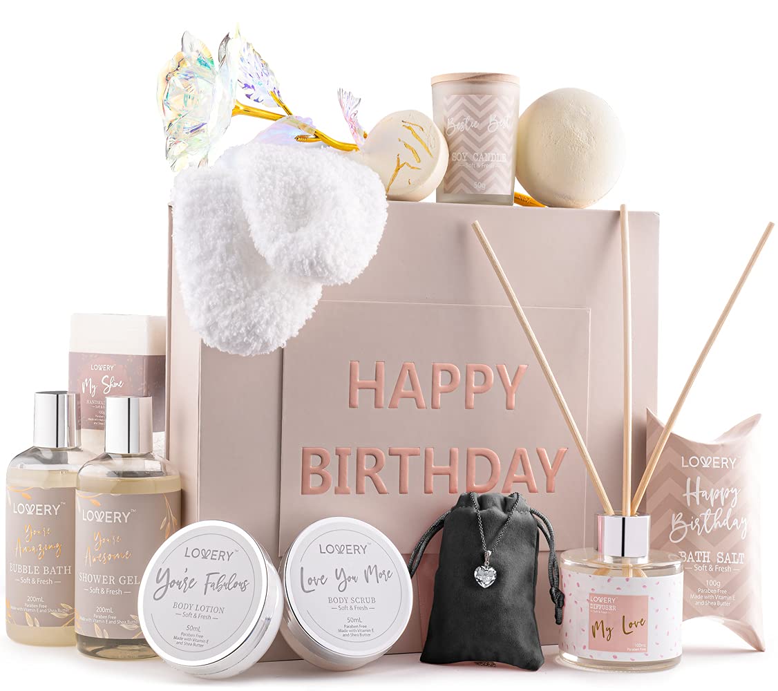 LOVERY birthday spa box open, a luxurious pampering gift for special occasions.