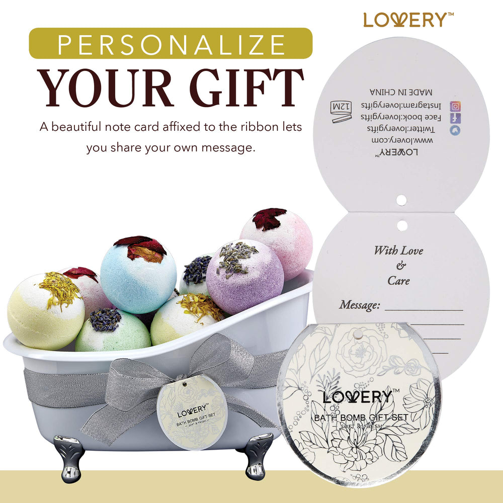 LOVERY blue ocean bliss bath bomb spa-like freshness and relaxing bubbles.