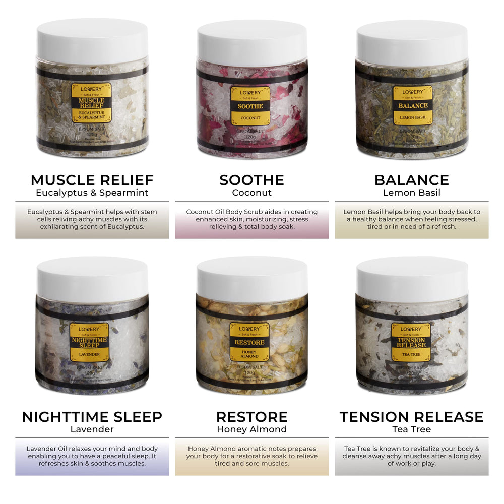 LOVERY Deluxe gift box with wooden scoop for easy self-care routine