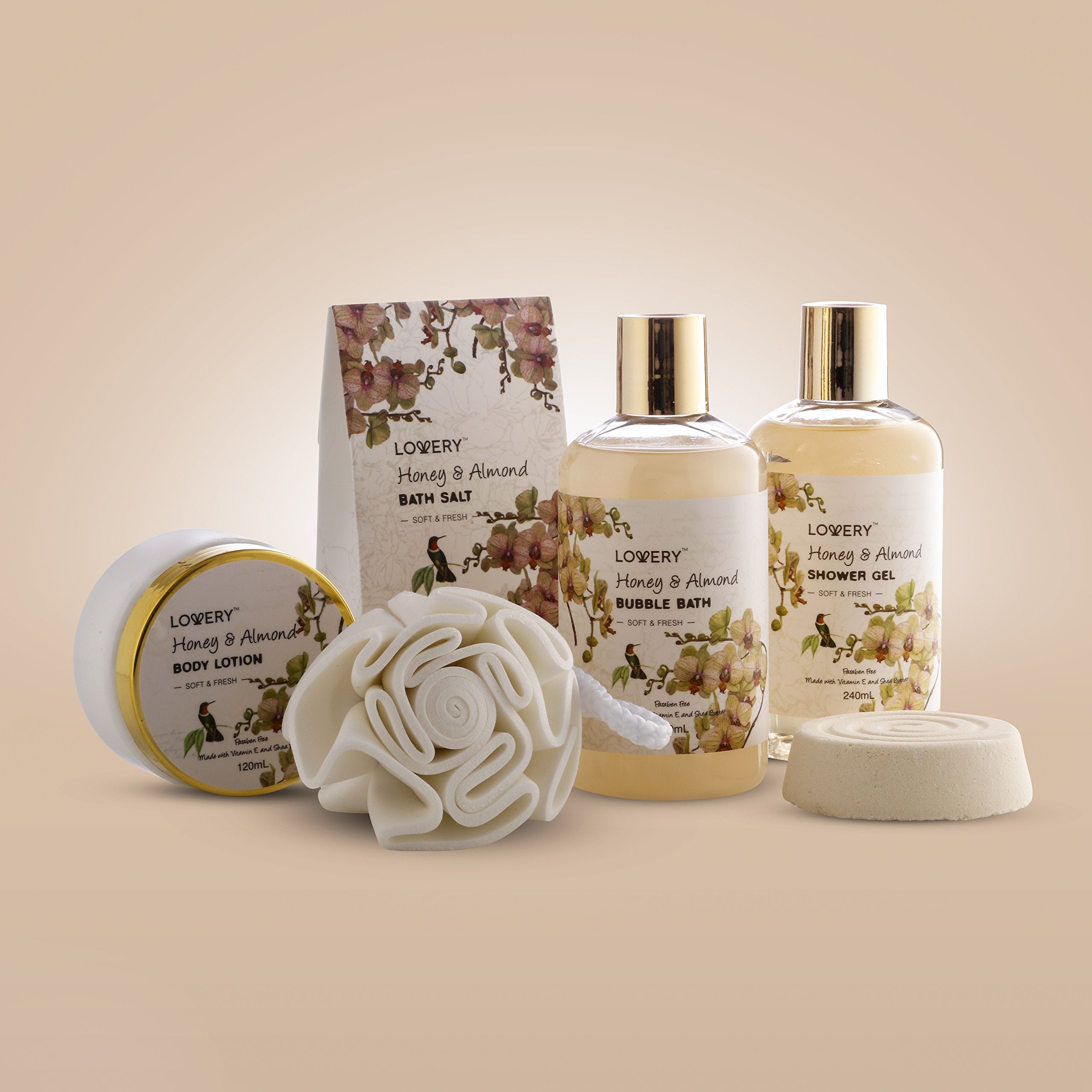 LOVERY honey almond shower gel showcases luxurious cleanse and comforting aroma for daily pampering