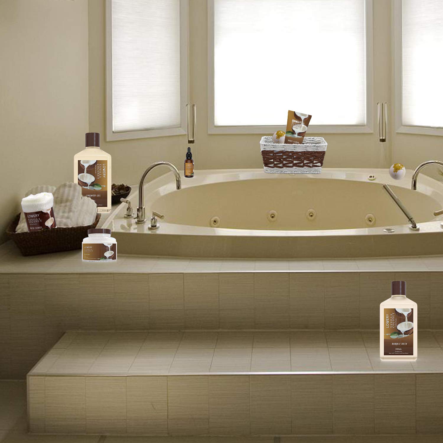 LOVERY luxury bath towel adds plush comfort to any spa routine.