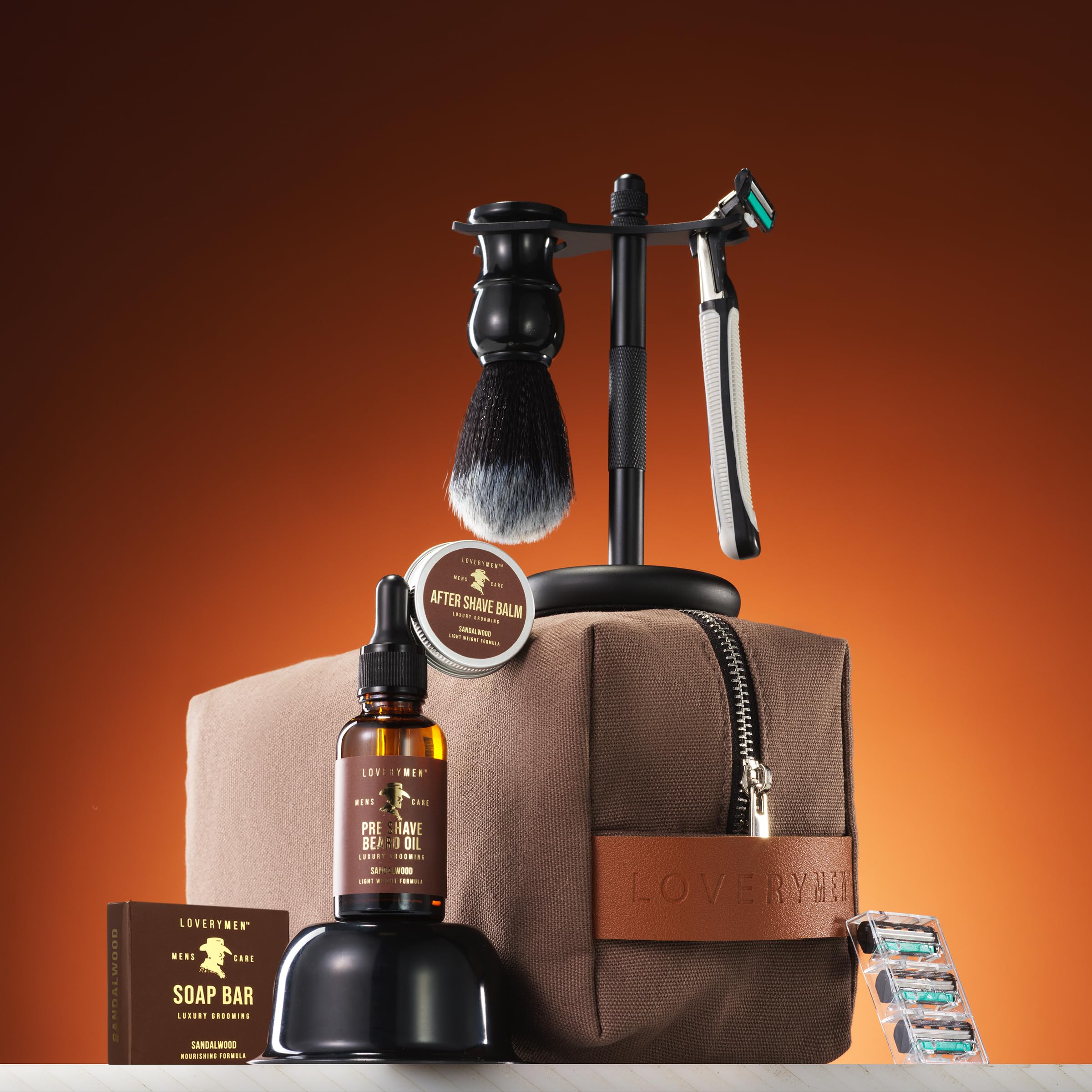 Lovery pre-shave beard oil prepares skin for smooth razor glide and hydration