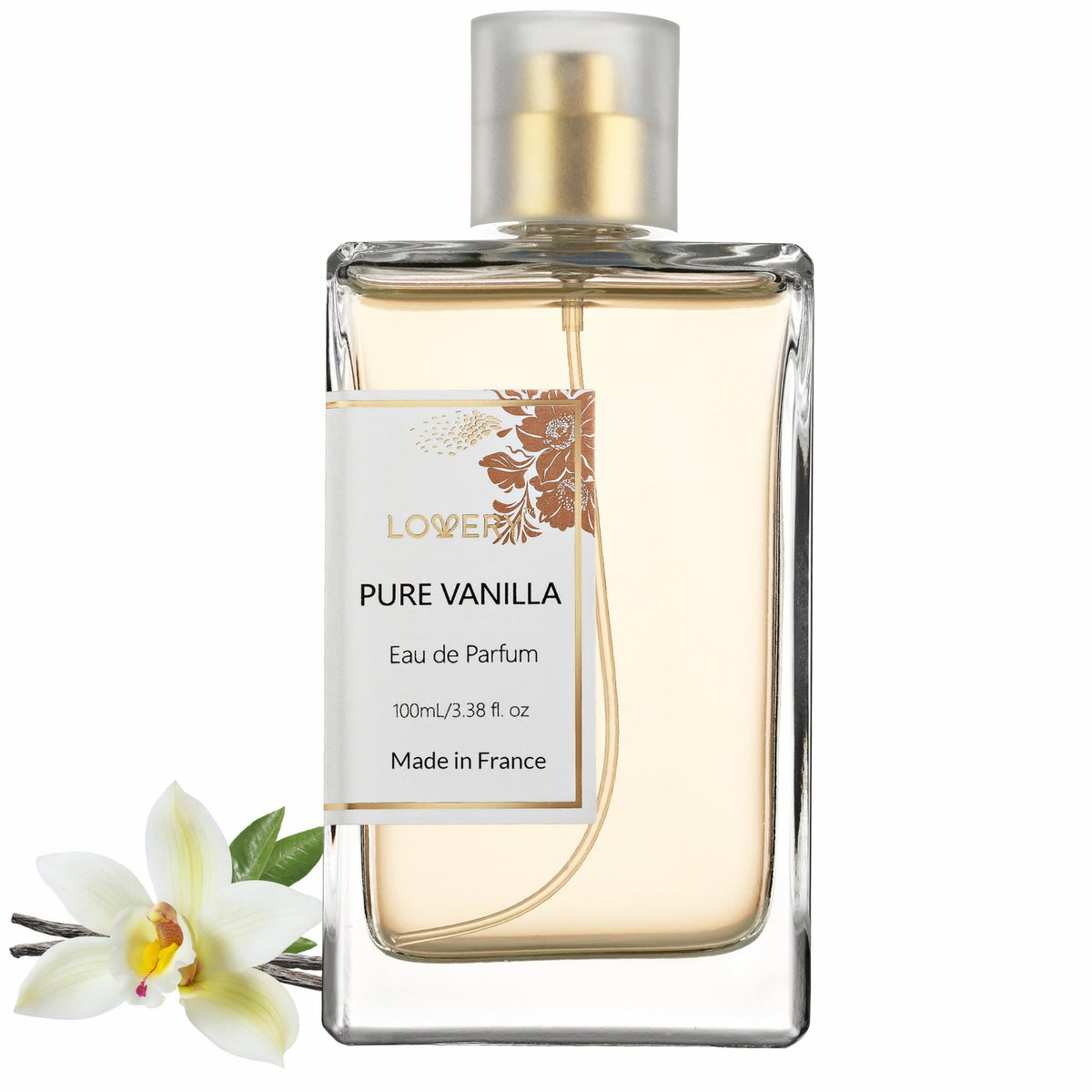 LOVERY pure vanilla perfume bottle with long-lasting vanilla scent