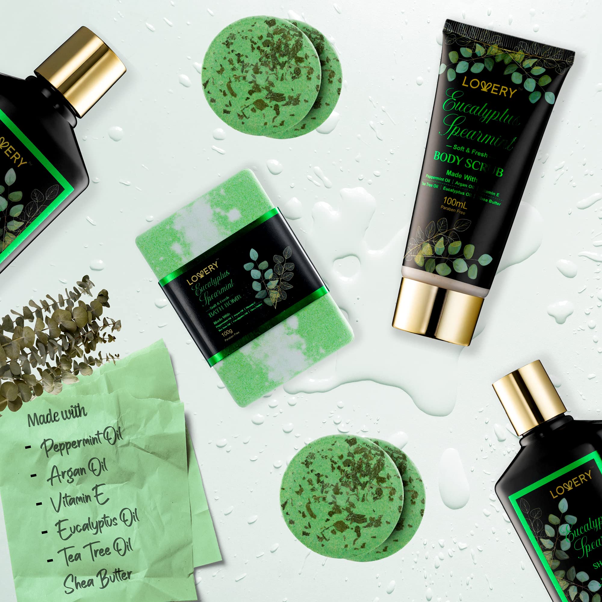 Lovery Shower Steamer Tablet enhances shower aroma for a refreshing routine.