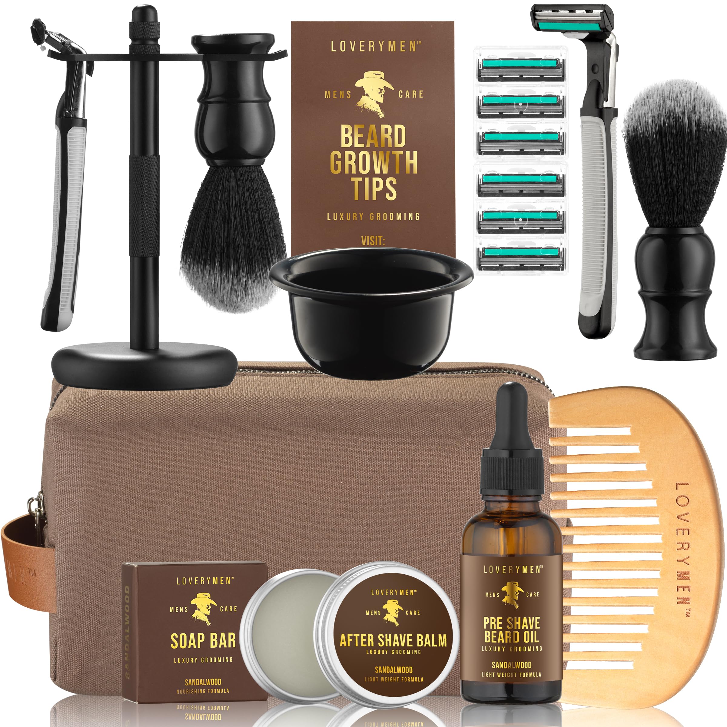 Lovery wooden comb detangles beard and enhances everyday grooming
