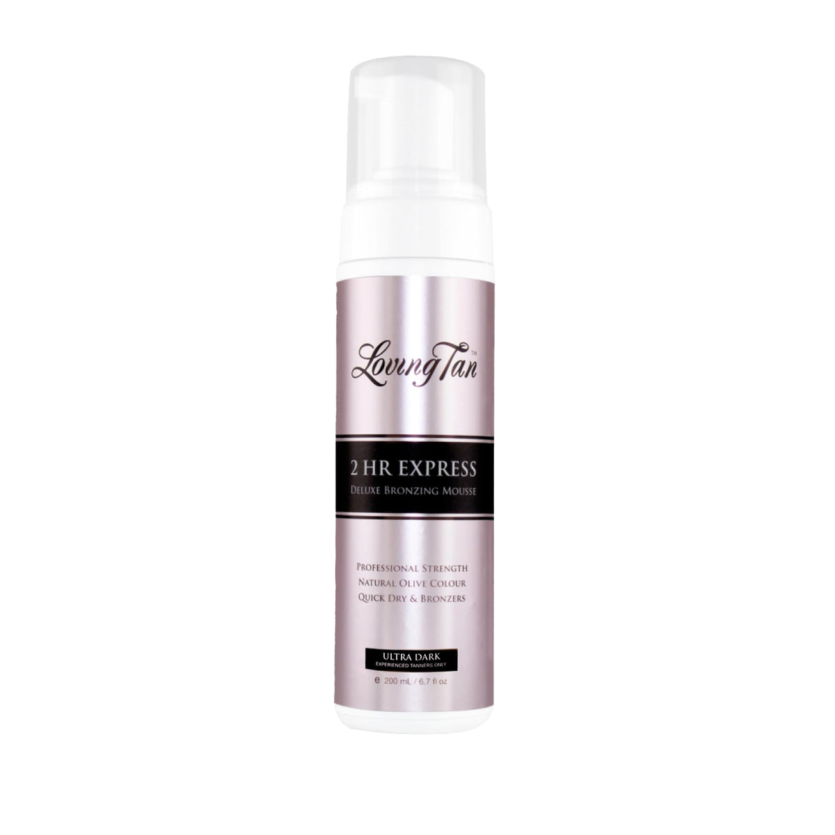 Loving Tan 2HR Express Mousse with application mitt enables precise, streak-free self-tanning.