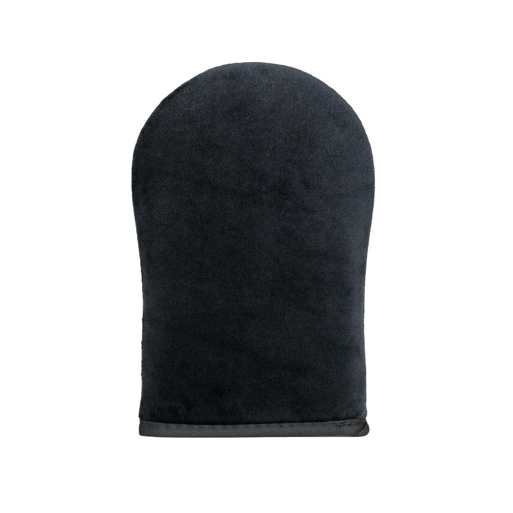 Loving Tan Deluxe Applicator Mitt closeup for even blending of self-tan mousse
