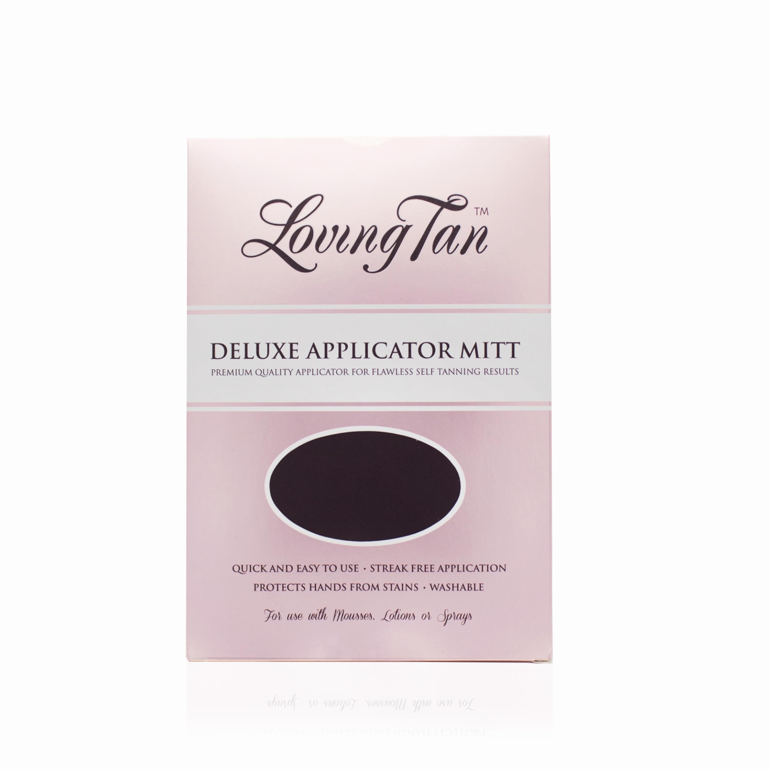 Loving Tan Deluxe Applicator Mitt hands-on use protects skin during self-tan application