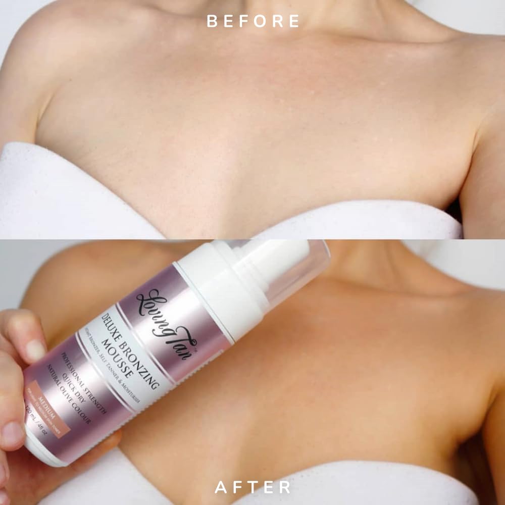 Loving Tan Deluxe Bronzing Mousse quick-dry in 60 seconds.