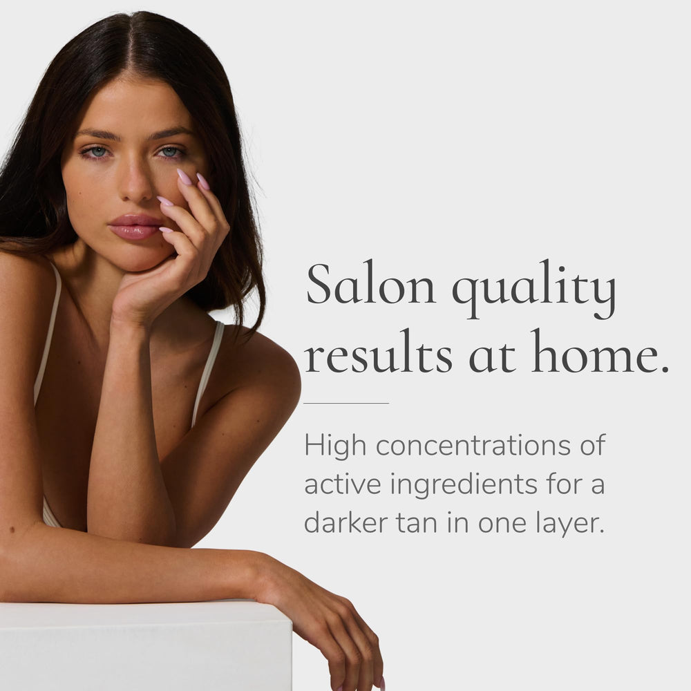 Loving Tan Deluxe Face Self Tanner natural-tone swatch shows believable sun-kissed color.