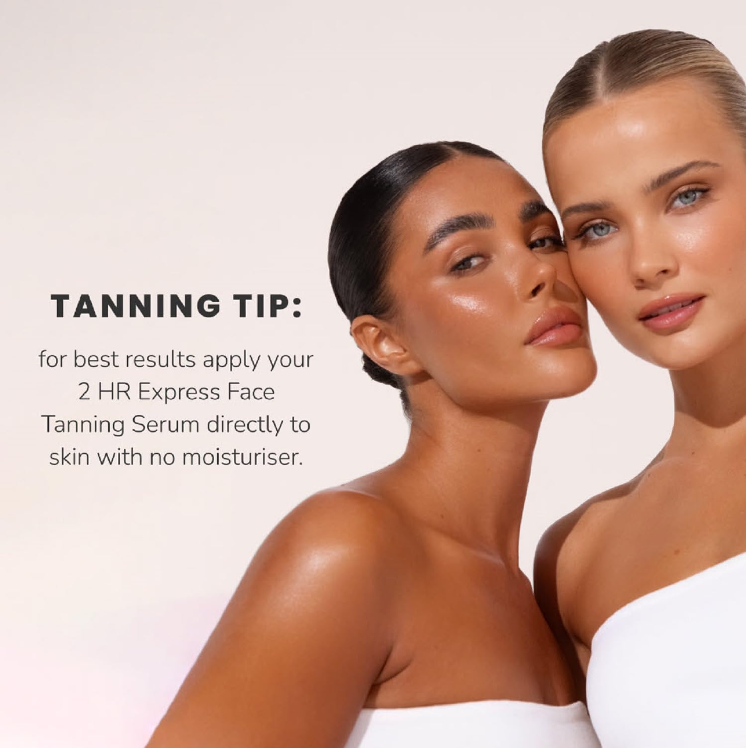 Loving Tan 2Hr Express color wash-off swatch demonstrates quick color development.