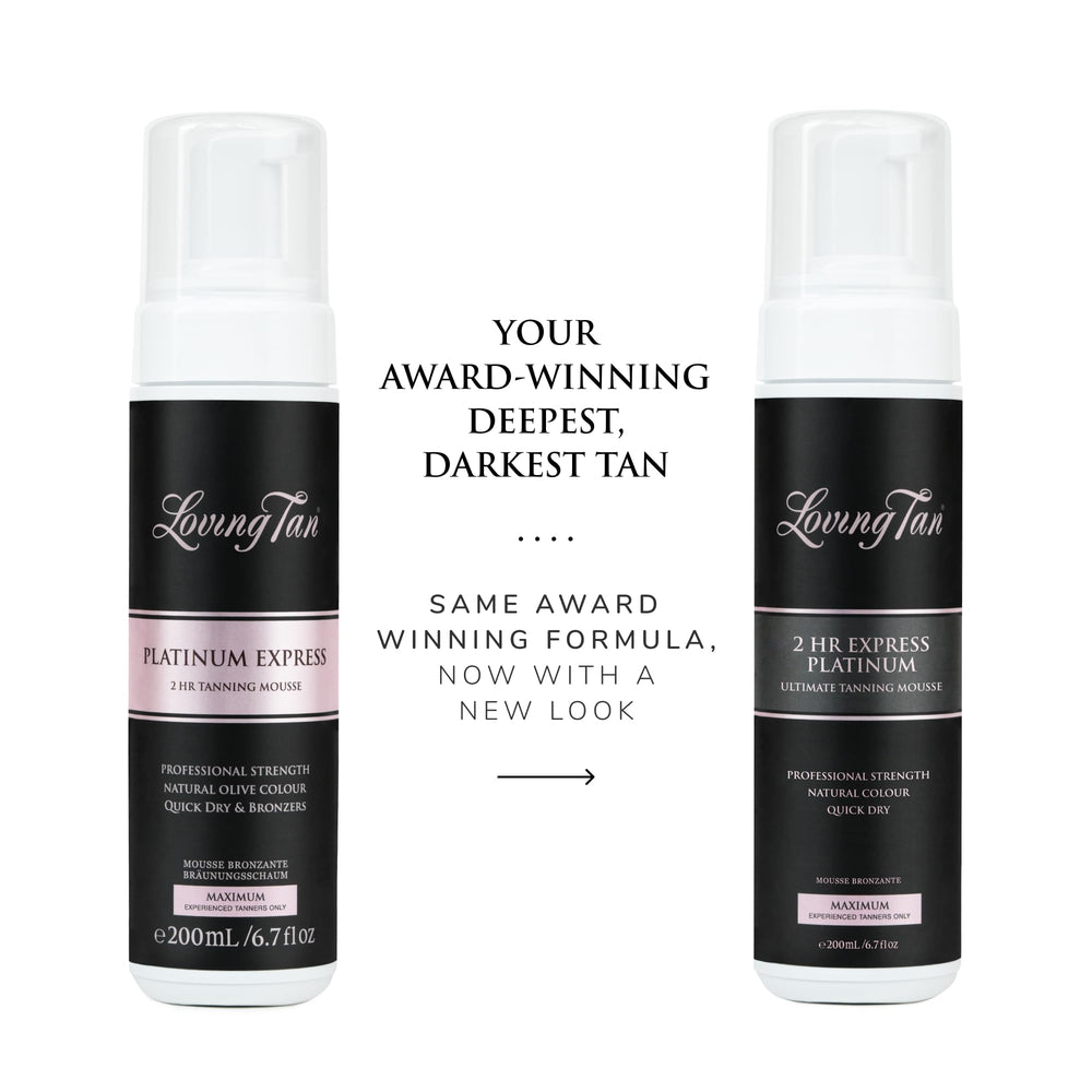 Loving Tan Platinum 2 HR Express application mitt demonstrates foolproof, streak-free tanning