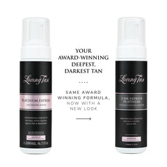 Loving Tan Platinum 2 HR Express application mitt demonstrates foolproof, streak-free tanning