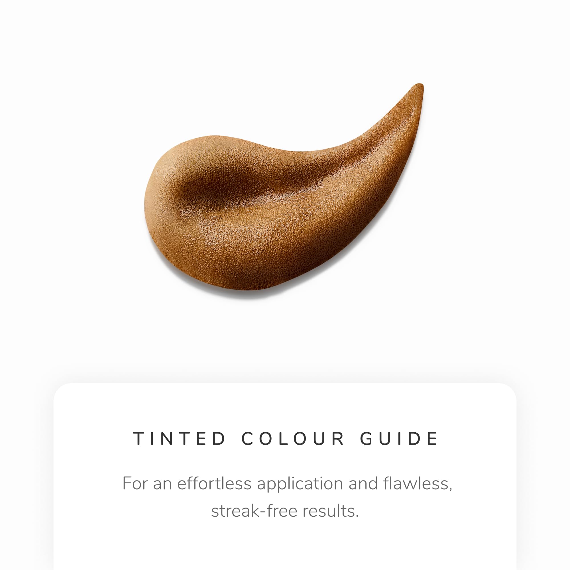 Loving Tan Purest mousse dries in 60 seconds for quick dressing.