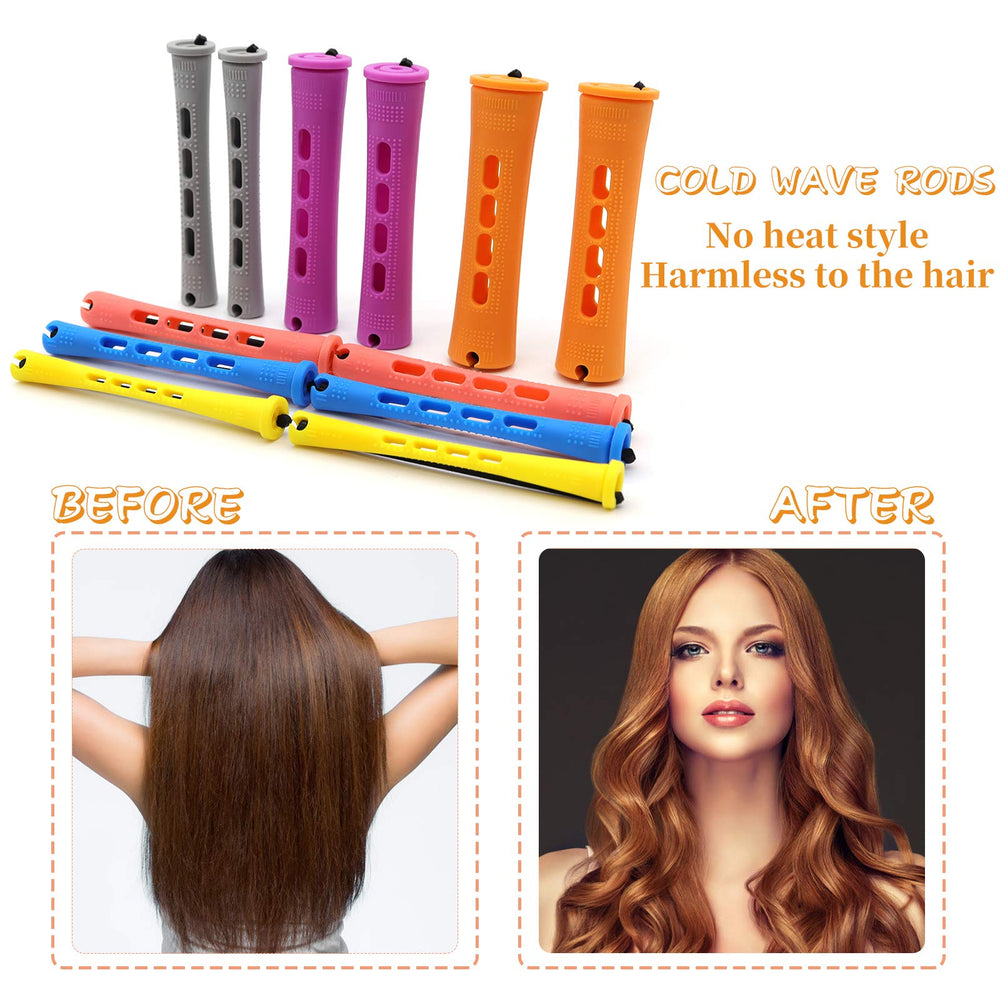 Lovppy heatless curl rod in action enabling no-heat waves at home.