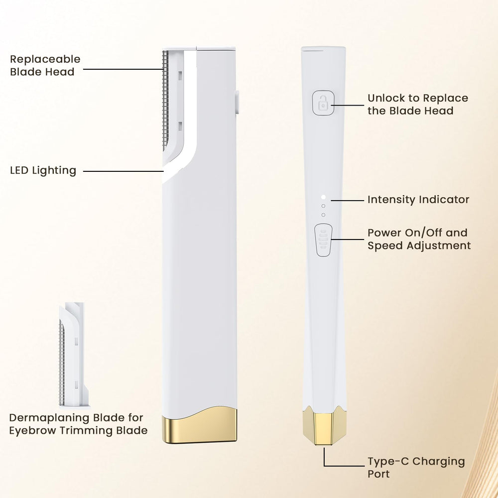 Lovsheme Sonic Dermaplane Razor at-home spa tool for routine skincare.