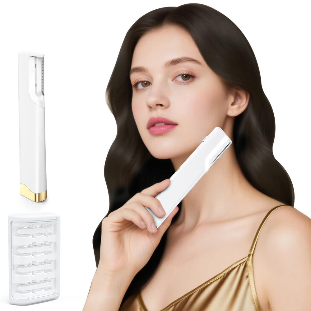 Lovsheme Sonic Dermaplane Razor closeup for precise exfoliation.