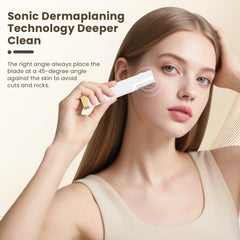 Lovsheme Sonic Dermaplane Razor USB recharge for convenient use.
