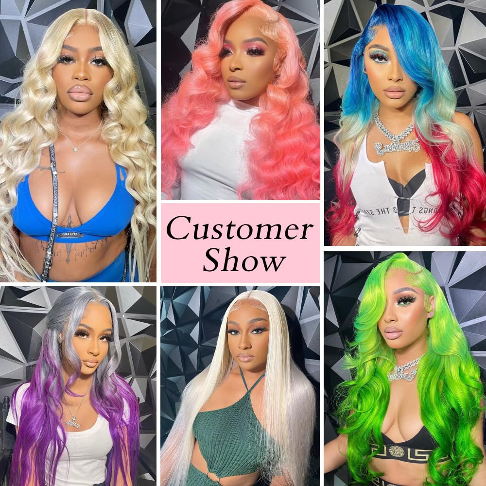 Loyom 613 blonde body-wave hair detail showing vibrant color and softness