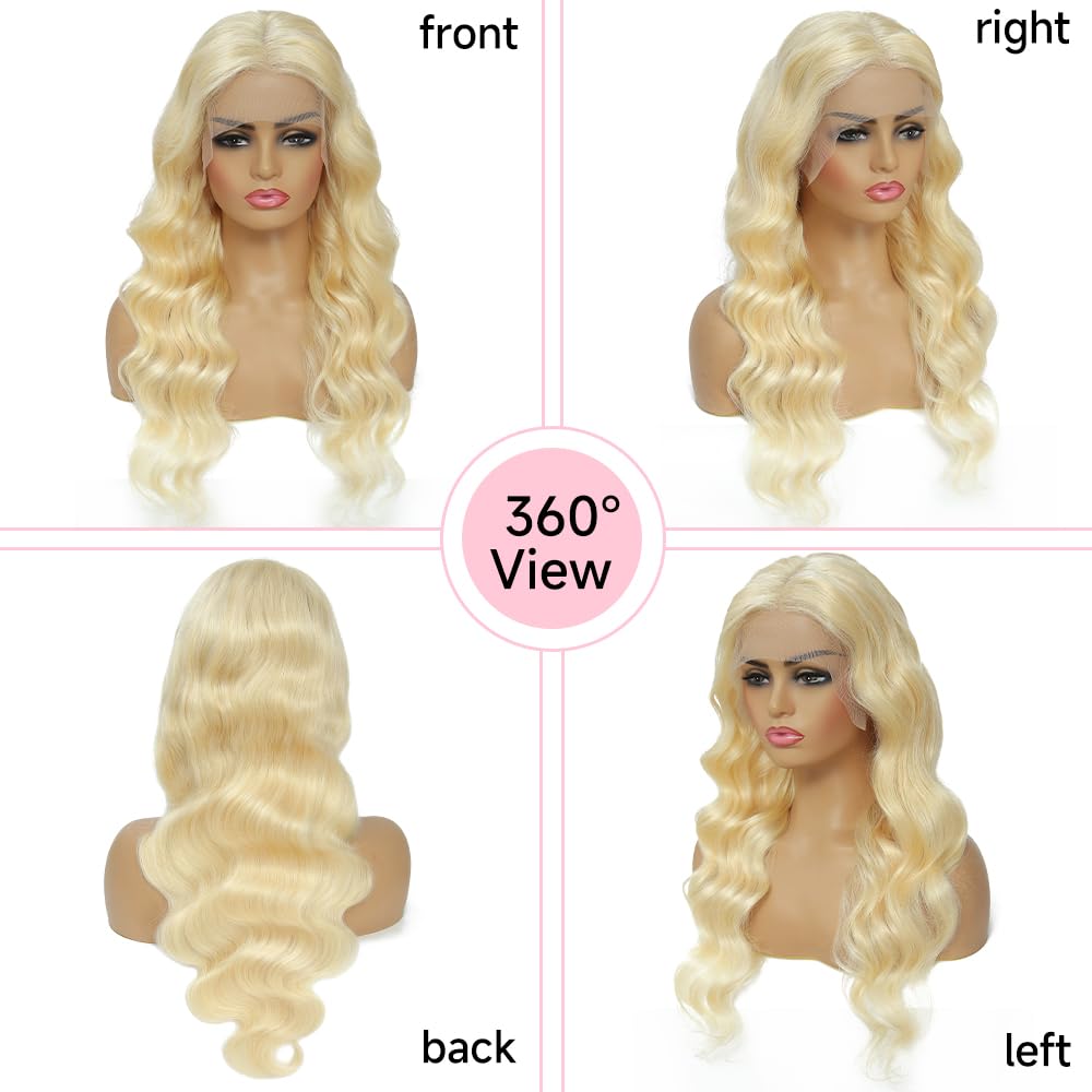 Loyom 613 pre-plucked hairline closeup for a realistic look