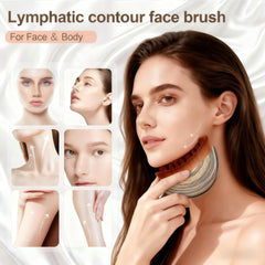 Loyuril ergonomic grip face brush detail for easy handling during massage