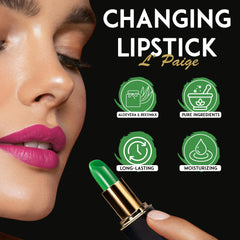 L’Paige transfer-proof lipstick prevents marks on cups during everyday wear.
