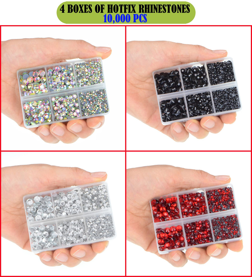 LPBeads hotfix rhinestones AB-crystal glass stones for sparkling accents.
