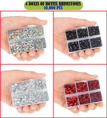 LPBeads hotfix rhinestones AB-crystal glass stones for sparkling accents.