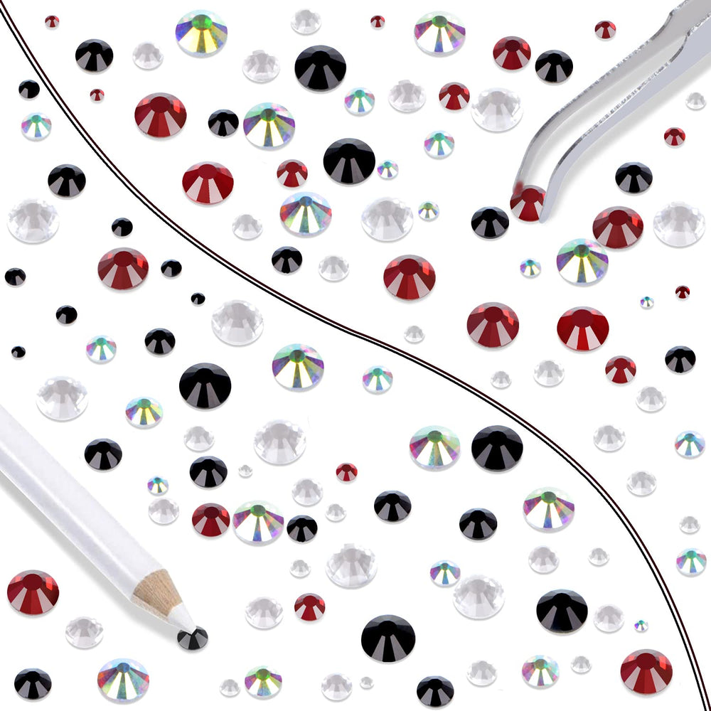 LPBeads hotfix rhinestones application-guide shows heat-activated bonding in action.
