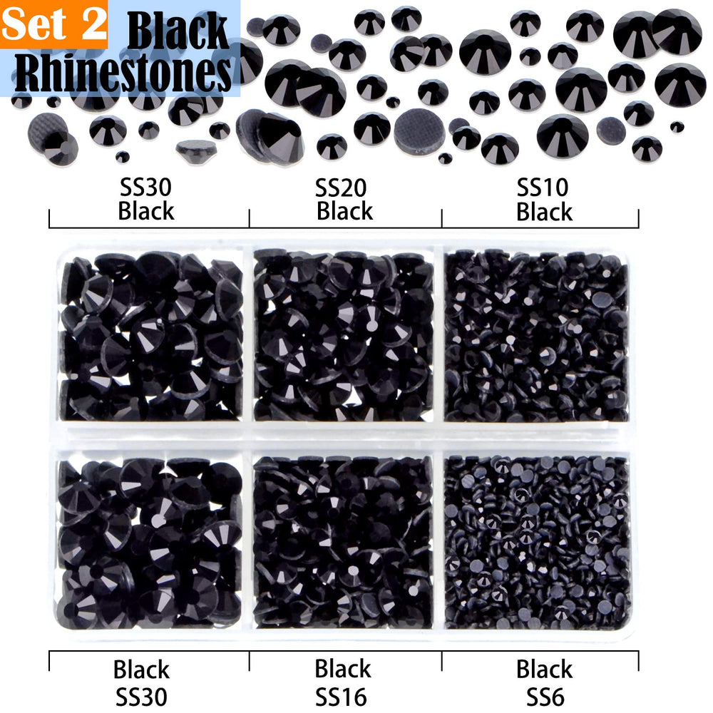 LPBeads hotfix rhinestones clear-crystal shine on fabrics and accessories.