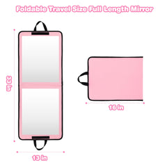 LPHUMEX dance mirror with hanging handle, easy backstage setup on racks or doors.