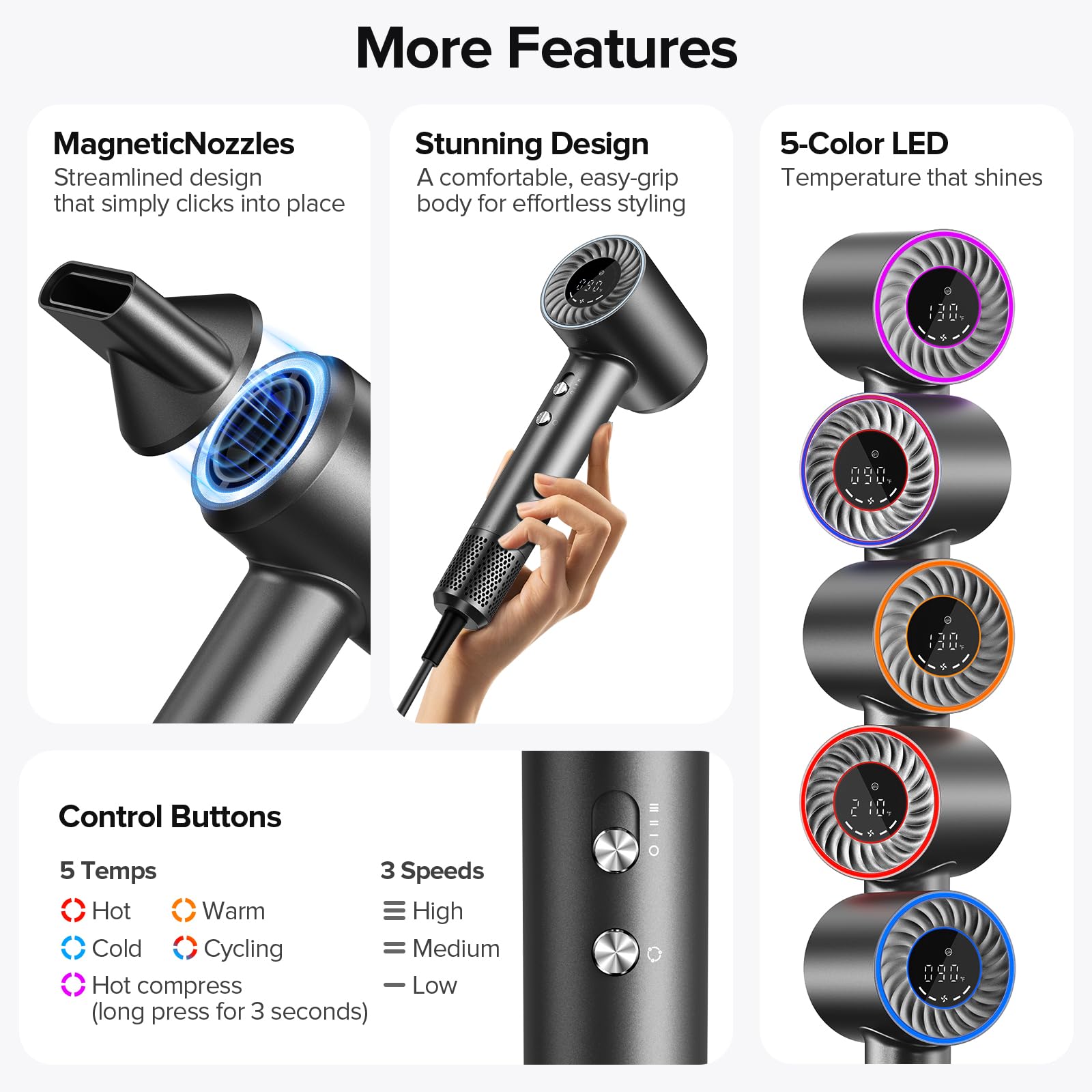 lpstea hair dryer diffuser attachment for soft curls and texture.