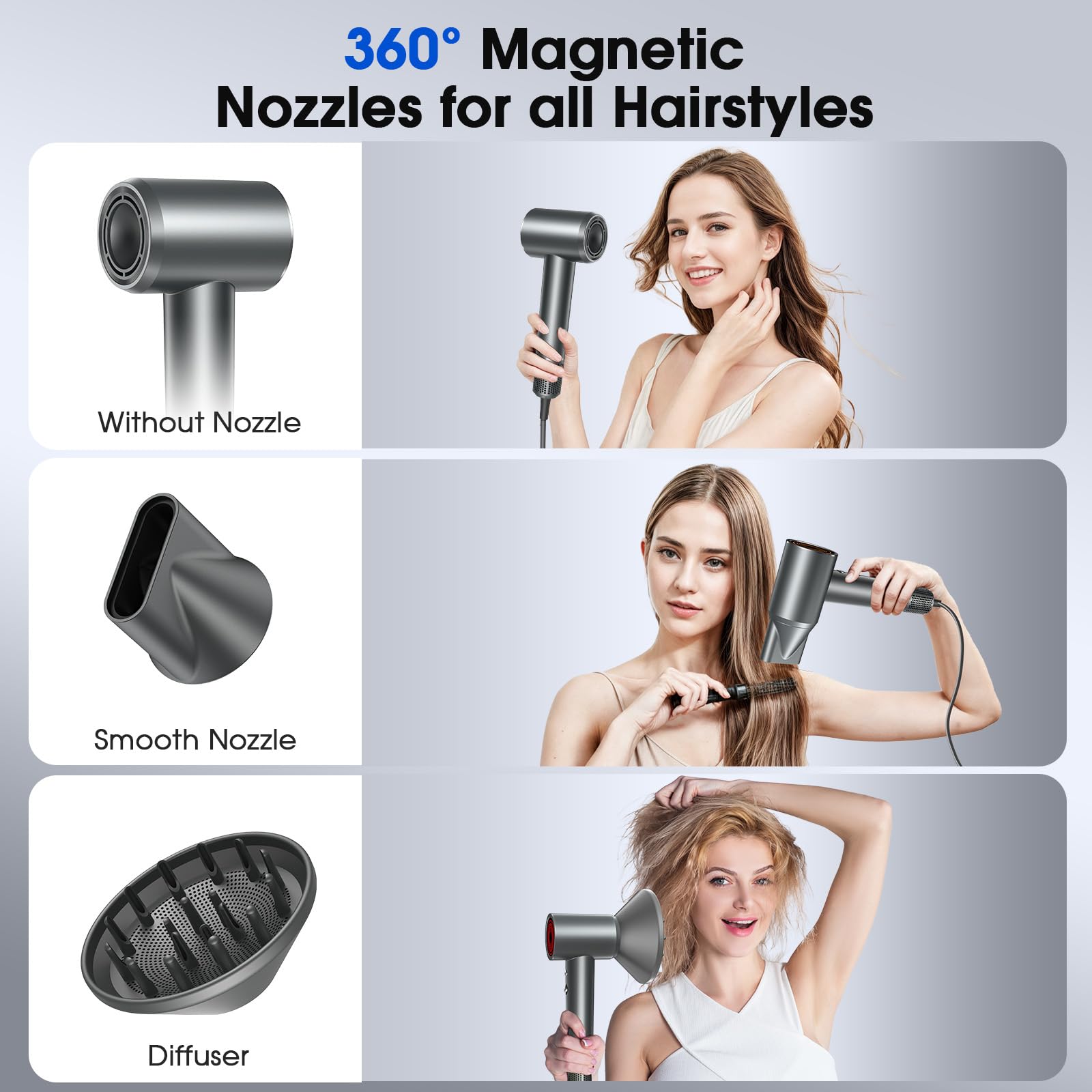 LPSTEA hair dryer diffuser attachment for curly hair.