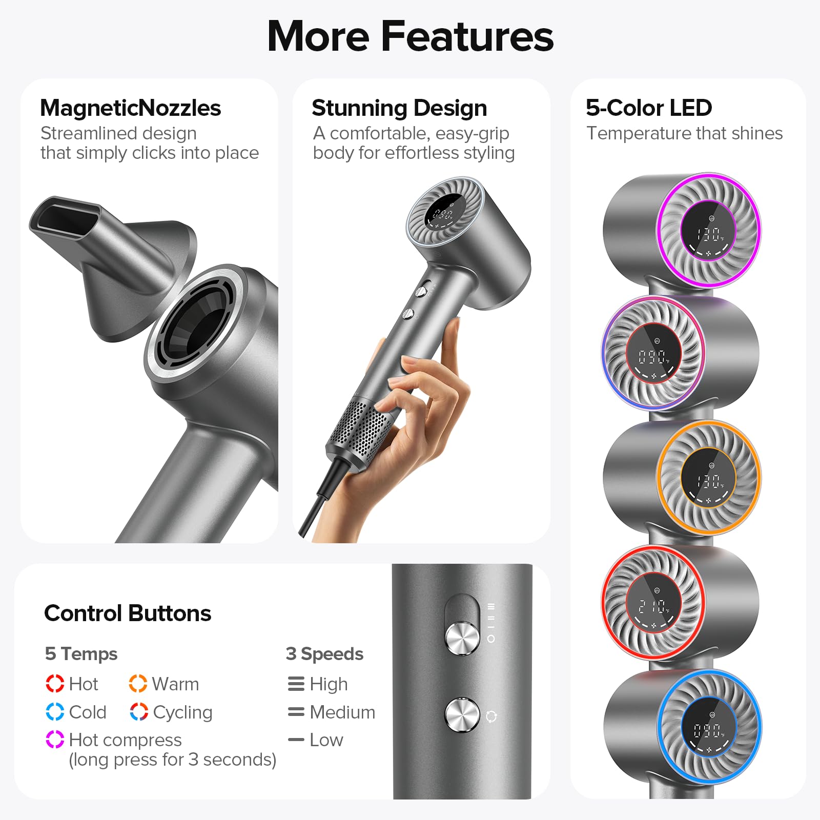 lpstea hair dryer low noise operation keeps mornings calm and efficient