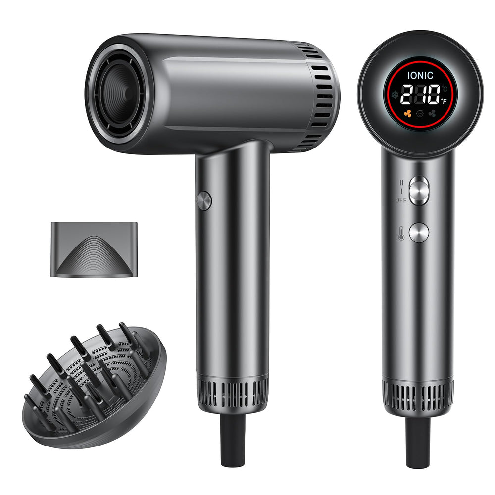 lpstea hair dryer with magnetic diffuser attachments for precise styling and frizz control.